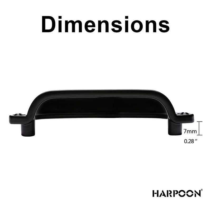 HARPOON Cup Handle Pulls Kitchen Drawer Cabinet Hardware European Style 3 Inch 10 Pack Oil-Rubbed Bronze - Image 3
